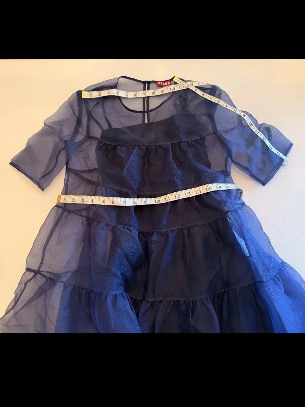STAUD Hyacinth Organza Maxi Dress